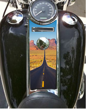 Scenic Route Dash Insert. Fits 2008-2023+ Harley Road King Dash. USA MADE