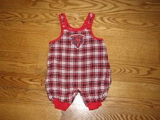 NEW Chicago Bears Romper Outfit Plaid Size 6/9M 6/9 Mo Boys Girls Baby Creeper