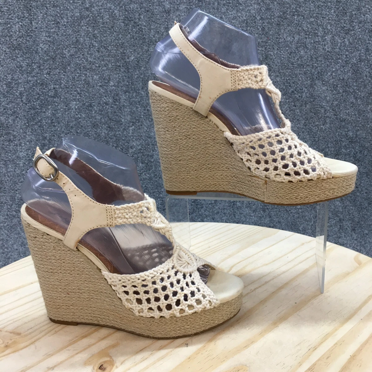 Lucky Brand White Wedge Heels for Women for sale | eBay display picture 1