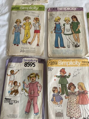 Lot of 22 Vintage Child / Toddler Patterns McCalls * Simplicity - Picture 4 of 6