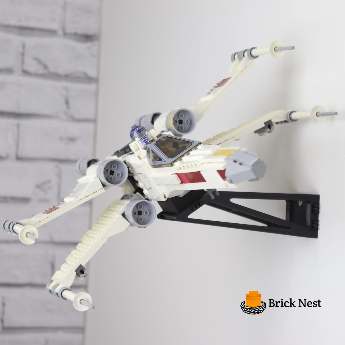 Wall Mount Display Stand for Lego X-Wing Fighter 75301