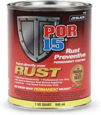POR-15 Rust Preventive Paint - 1Quart - SemiGloss Black (45404)