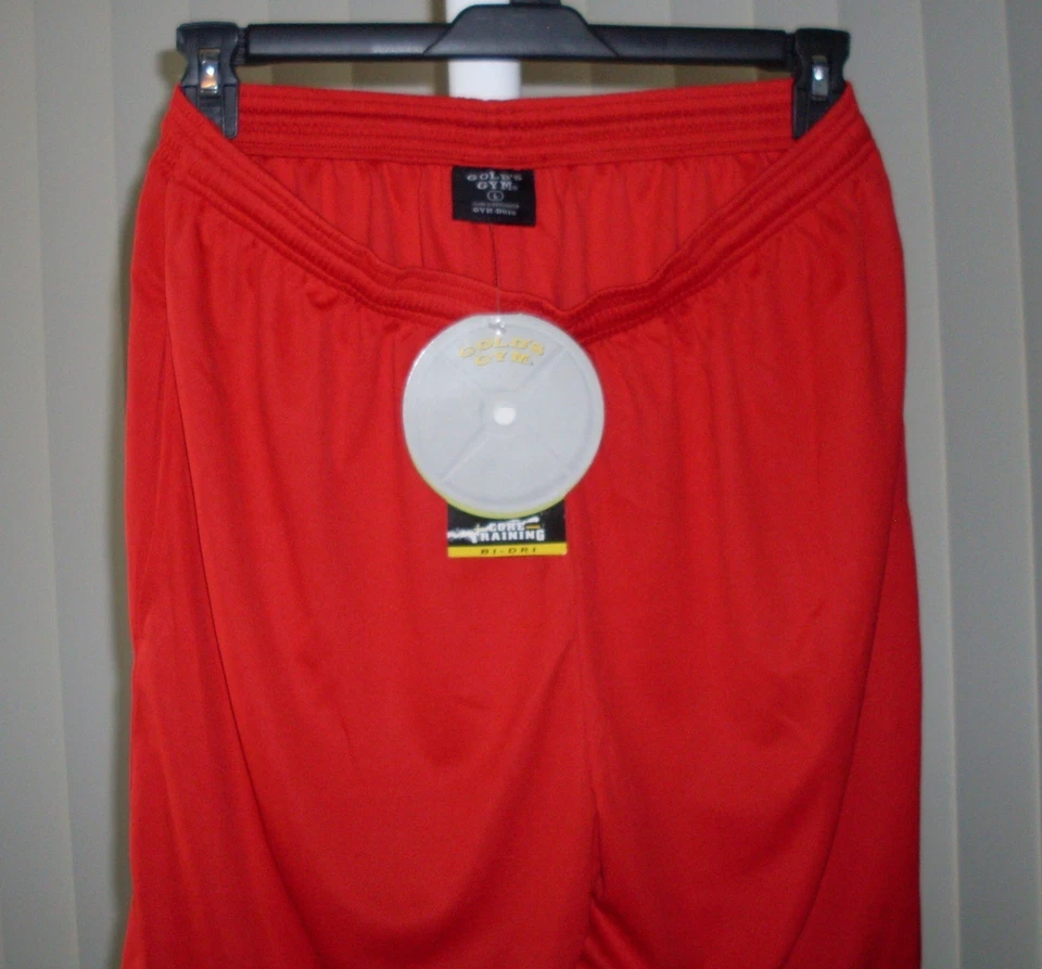 Gold's Gym Shorts With Pockets Red Bi-Dri Size Large - Image 2 of 2