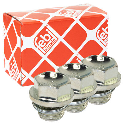 のの Ölablassschraube 30269 FEBI 3 x für Hyundai Citroen Kia Mitsubishi