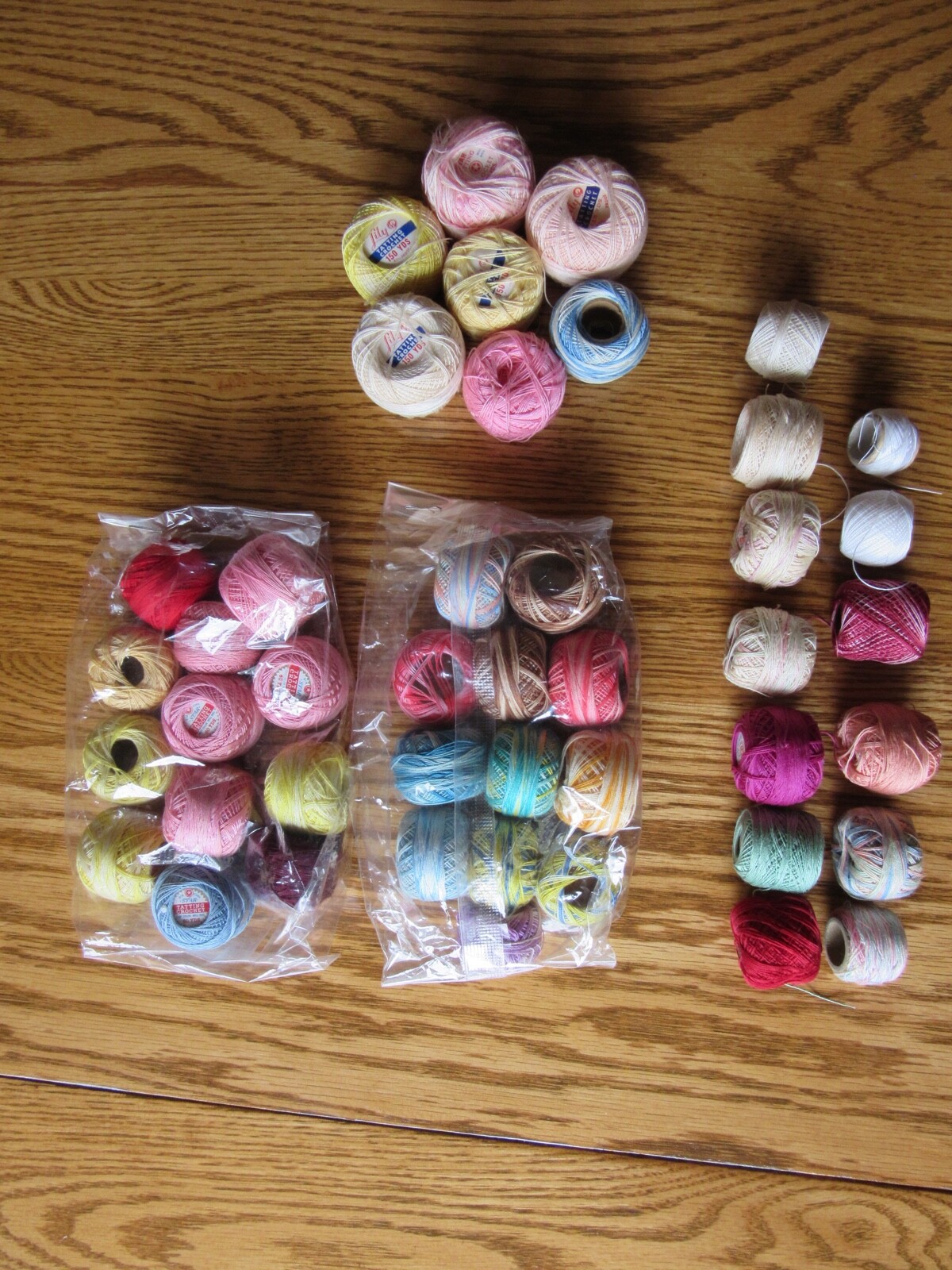 Vintage Tatting Thread MINI LOT of 44 Lily J & P Coats Star DMC Crochet