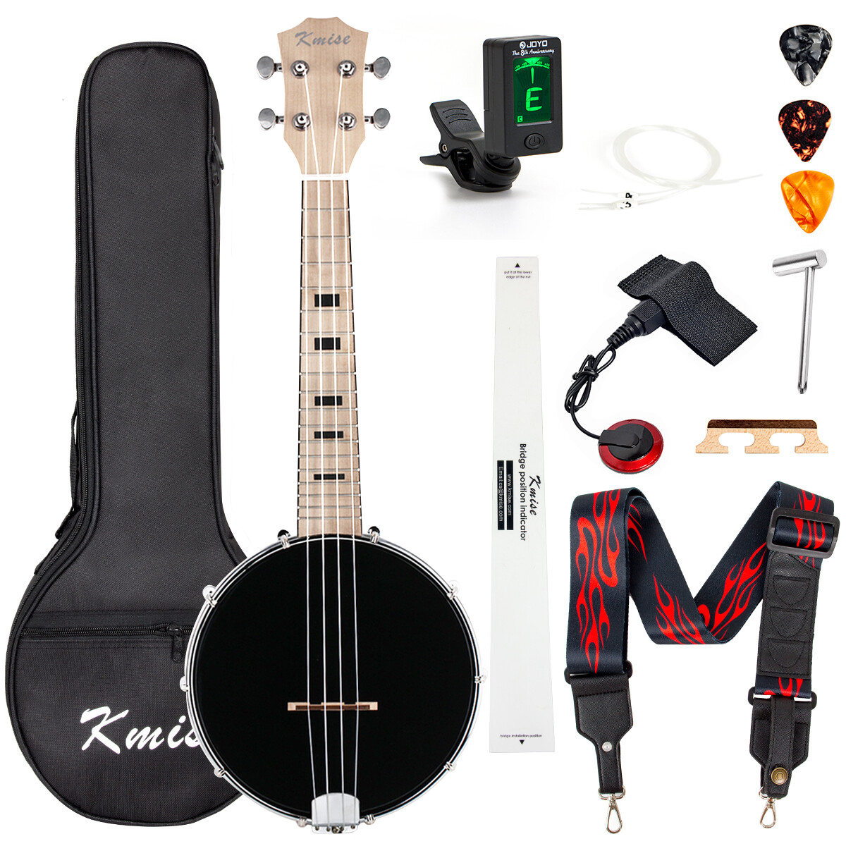 Kmise Banjolele Ukulele Uke Ukelele Canada Maple Concert 23 Inch 4