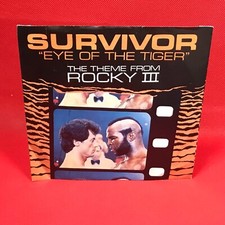 SURVIVOR Eye Of The Tiger 1981 UK 7" Vinyl Single Rocky III 45 record D