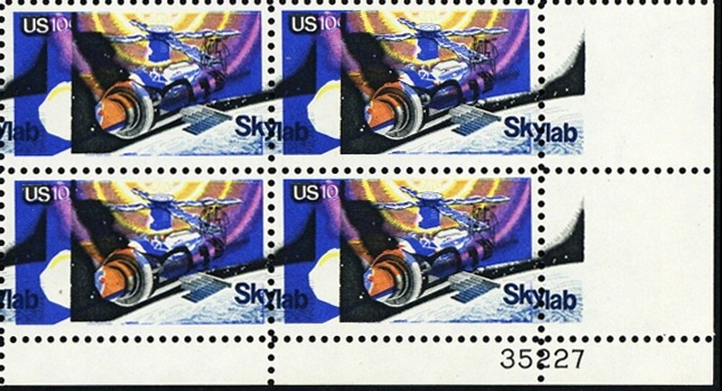 1529, MNH 10¢ - Spectacular Color Shift Error Plate Block - Stuart Katz