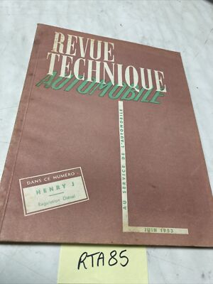 Kaiser Henry J 4 And 6 Cylinders Technical Automotive Review RTA 1953