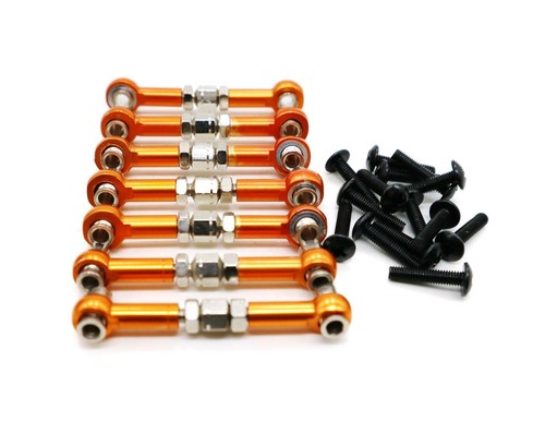 Aluminum metal Upgrade Refit DIY parts Orange Fit For 1/10 HPI WR8_flux Rc Car - Picture 12 of 73