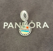 Pandora Hawaii Beach Treasured Maments in Paradise Charm S925 Sterling Silver