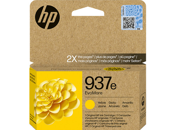 Cartucho de tinta - HP Evo More 937e, Amarillo, caducidad agosto 2026
