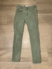 VERVET Los Angeles Skinny Jeans Women  s Size 24 Green Stretch Denim Pants EUC