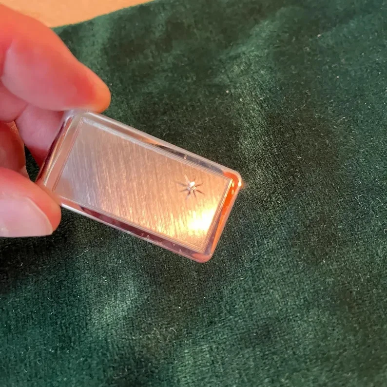 18K Oro Rosa Sobre Plata Pinzas Cromo Efectivo Tarjeta De Crédito Bolsillo - Imagen 2 de 4