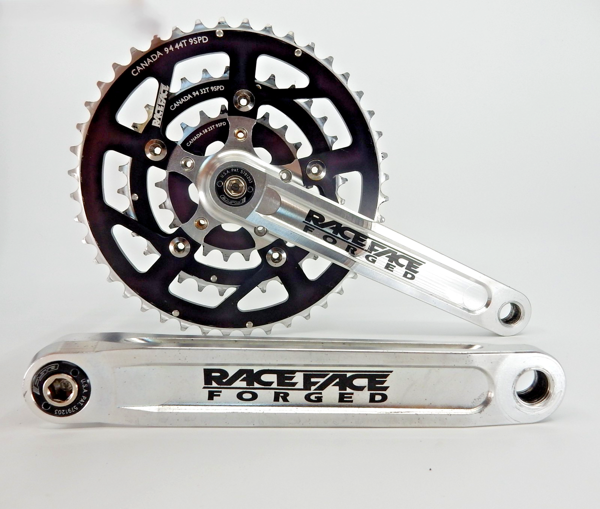 RACE FACE Turbine Mountain Bike Crankset 175mm Silver Billet