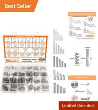 Comprehensive 300PCS Compression Springs Assortment - 23 Sizes in Organized Box