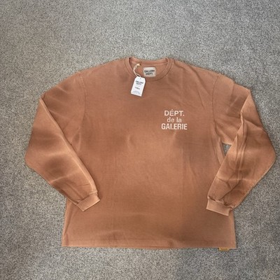 Gallery Dept French Souvenir Long Sleeve T Shirt Vintage Brown Sz