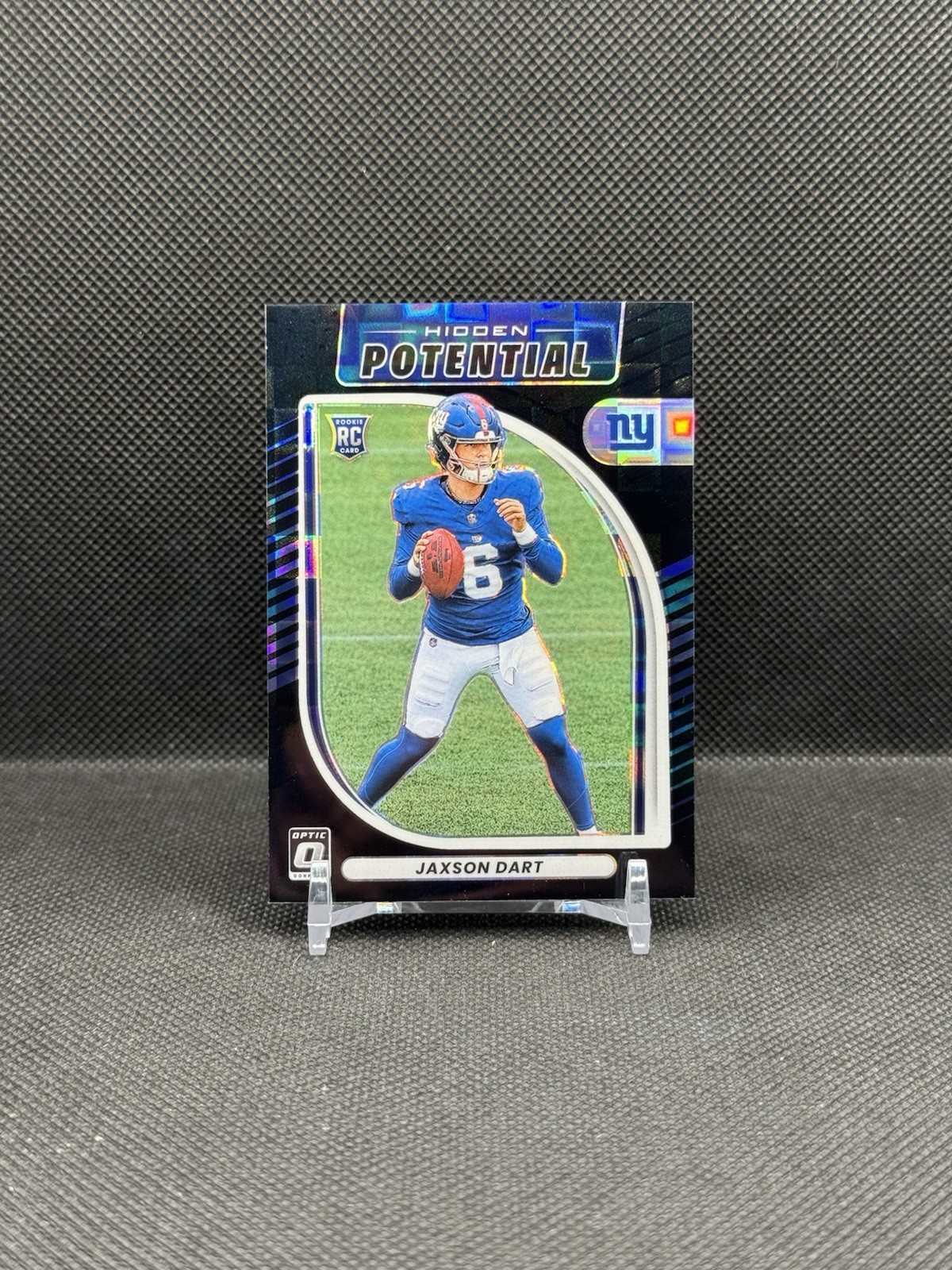 2025 Panini Donruss Optic Jaxson Dart Hidden Potential Black Pandora /149 (RC)