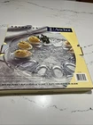 Anchor Hocking Savannah Egg Plate 12" VTG Glass Deviled Egg Tray Platter