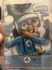 2026 Topps Finest Marvel Fantastic Four Sketch Card Auto Moon Girl Allen Ser 1/1