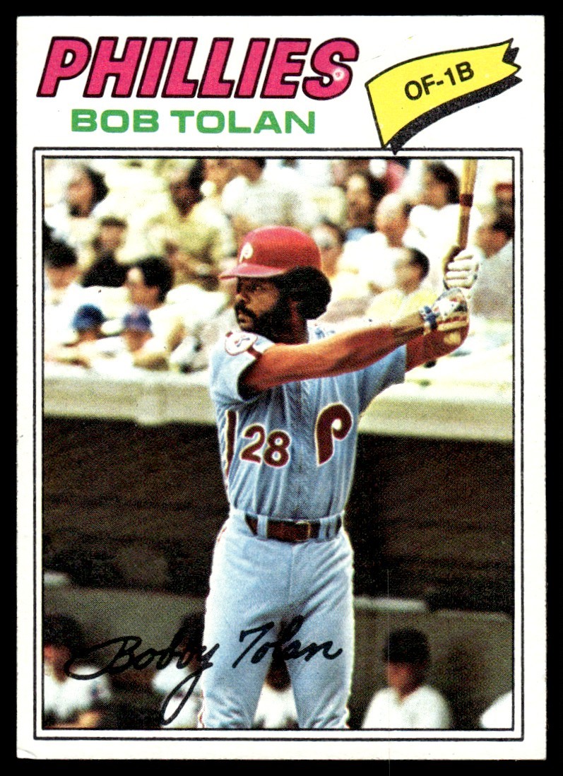 1977 Topps Bob Tolan Philadelphia Phillies #188