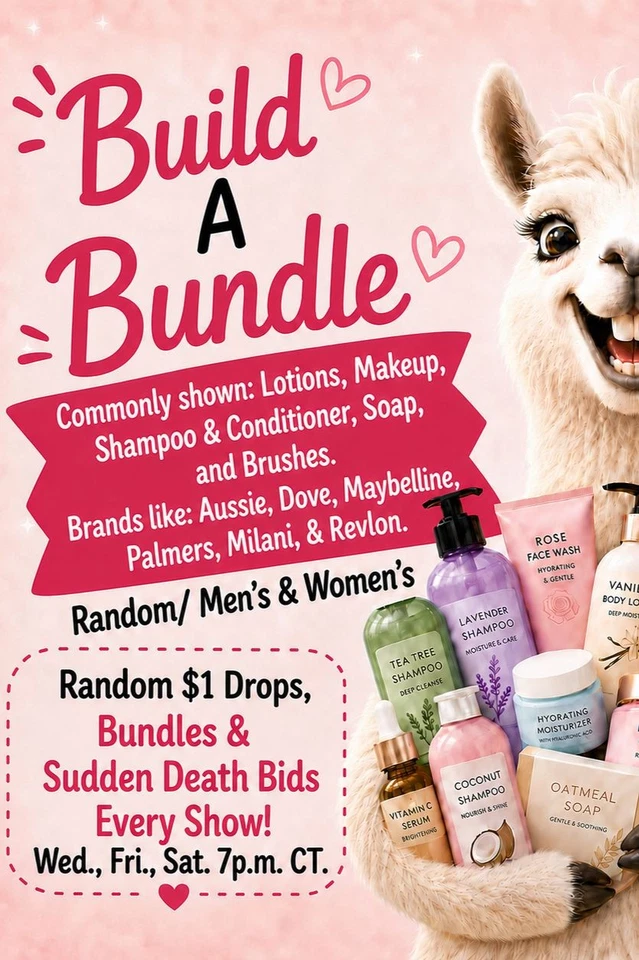 Build A Bundle! Makeup, Shampoo, Conditioner, Facemasks, Lotion, Brushes