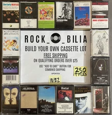 $1 and UP ARENA ROCK VAN HALEN PINK FLOYD RUSH ZEP BUILD YOUR LOT CASSETTE TAPES