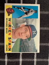 1960 Topps Baseball Warren Spahn #445 Milwaukee Braves #445 VG