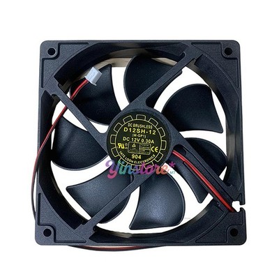 1 pc. New D12SH-12 Chassis Cooling Fan 12025 DC12V 0.30A 12CM 2Pin