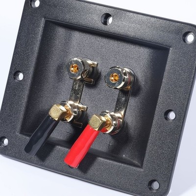 4 Positionen Lautsprecher Terminal Box ABS Gehäuse Kupferkern und vergoldete Pi