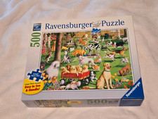 Ravensburger 500 Piece Puzzle - At The Dog Park - Large Pieces-COMPLETE