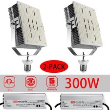 300W LED Shoebox Retrofit Kit For Tennis Court Warehouse AC 480V Light (2-Pack)