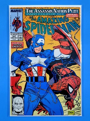 Amazing Spider-Man #323 Marvel (1989) Todd McFarlane Captain America NM/NM+🕷🔥