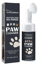 Pet Paw Foam Cleaner with Scrubber Brush, Pet Cleaning Care, 3.38 oz, Exp 04/26