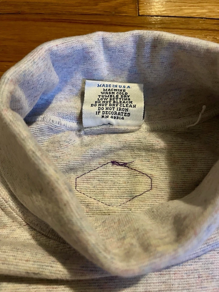 Equipo universitario Baylor vintage años 90 para deportes cuello alto rosa jaspeado mediano EE. UU. Foto 4 de 4