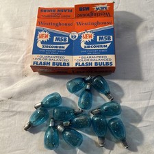 Vintage Westinghouse Flash Bulbs, M5B, Zirconium, 12 Bulbs