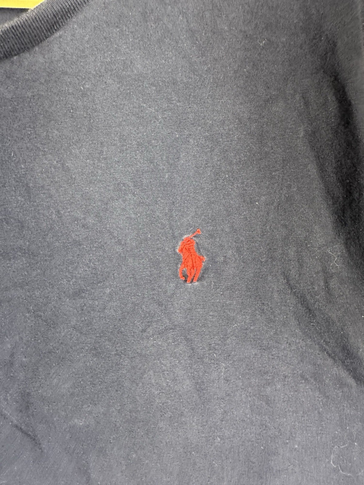 Polo Ralph Lauren camicia uomo XL blu pony cotone girocollo pullover manica corta