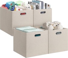 13x15x13in Collapsible Storage Bins Fabric Foldable Cube Storage Boxes
