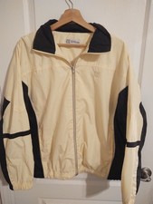 VINTAGE Wilson Jacket  Pants Yellow  Black Full Zip Windbreaker Mens L