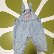 OshKosh B'gosh Light Blue Denim Overalls 12 m Unisex Baby  Toddler 1990s 1980s