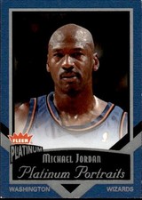 MICHAEL JORDAN 2002-03 FLEER PLATINO #15 PP RETRATOS PLATINO