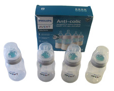 Philips Avent Anti-Colic Bottle W/ AirFree Vent Blue 9 oz 4 Ct. Baby Bottle"New"