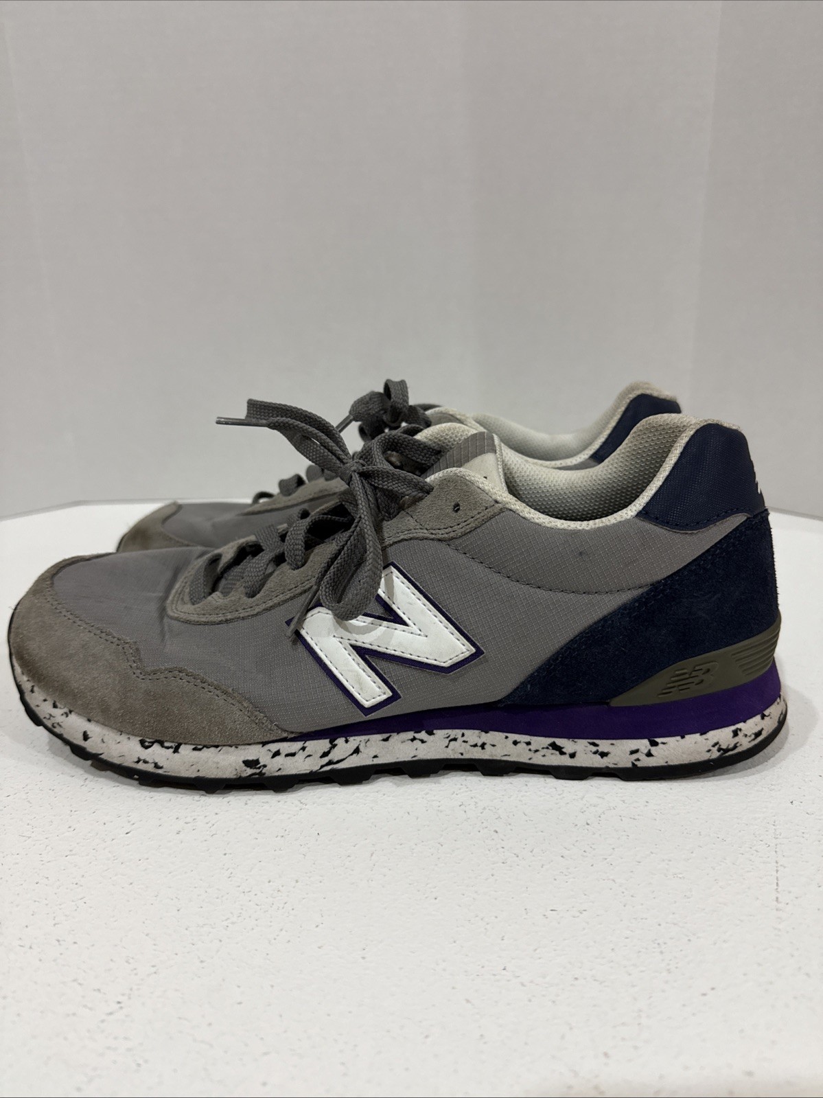 New Balance Shoes Mens 11.5 Gray Purple 515 Comfrt Running Sneaker