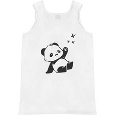 'Cute Panda Reaching for Stars' Adult Vest / Tank Top AV056147