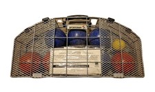 Vintage Bocce Ball set Sportcraft Brand Used with Manual Paint Overspray