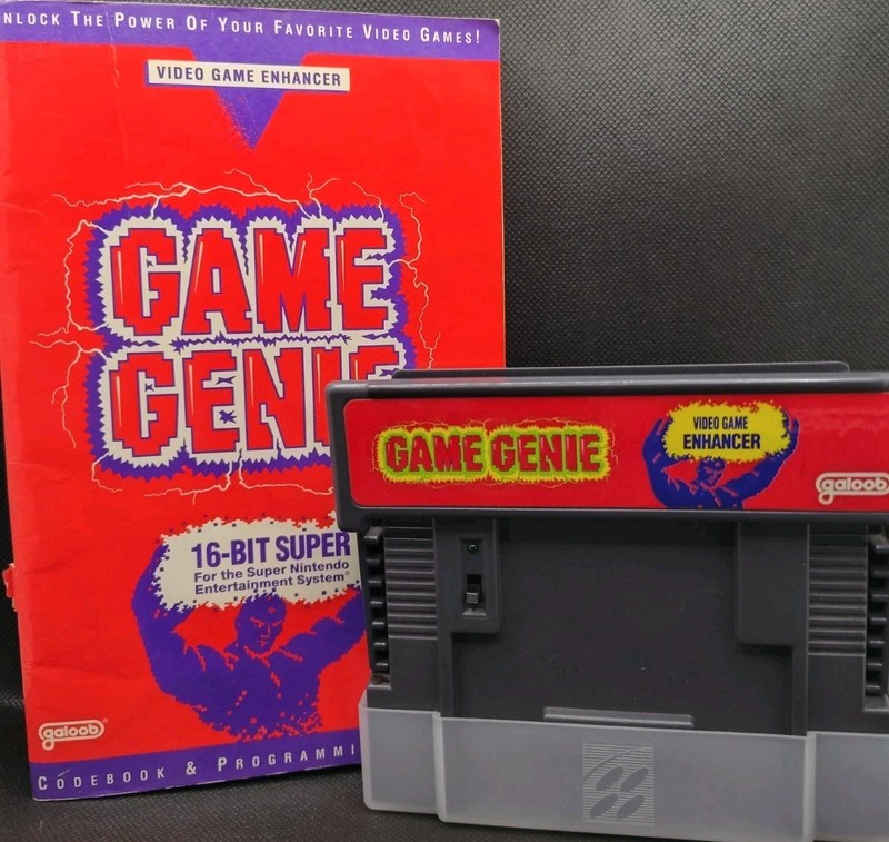 Game Genie Video Game Enhancer Galoob Super Nintendo SNES & Code Book *Tested*
