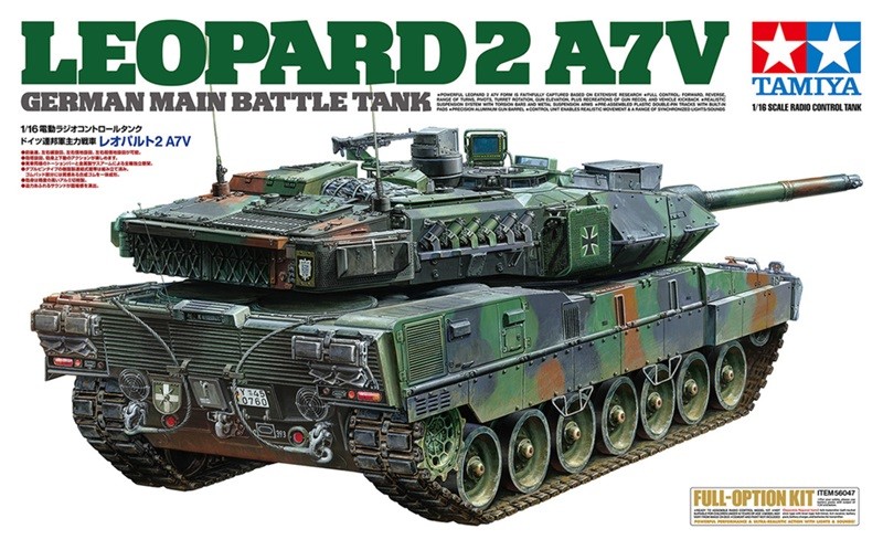 LEOPARD 2 A7V ラジオコントロールタンク 1/16スケール LEOPARD2 A7V] TAMIYA / 1/16RC German Federal Army Main