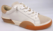Dolce Vita Zina Women's Casual Leather Sneaker, Size 6.0 M, White/Tan