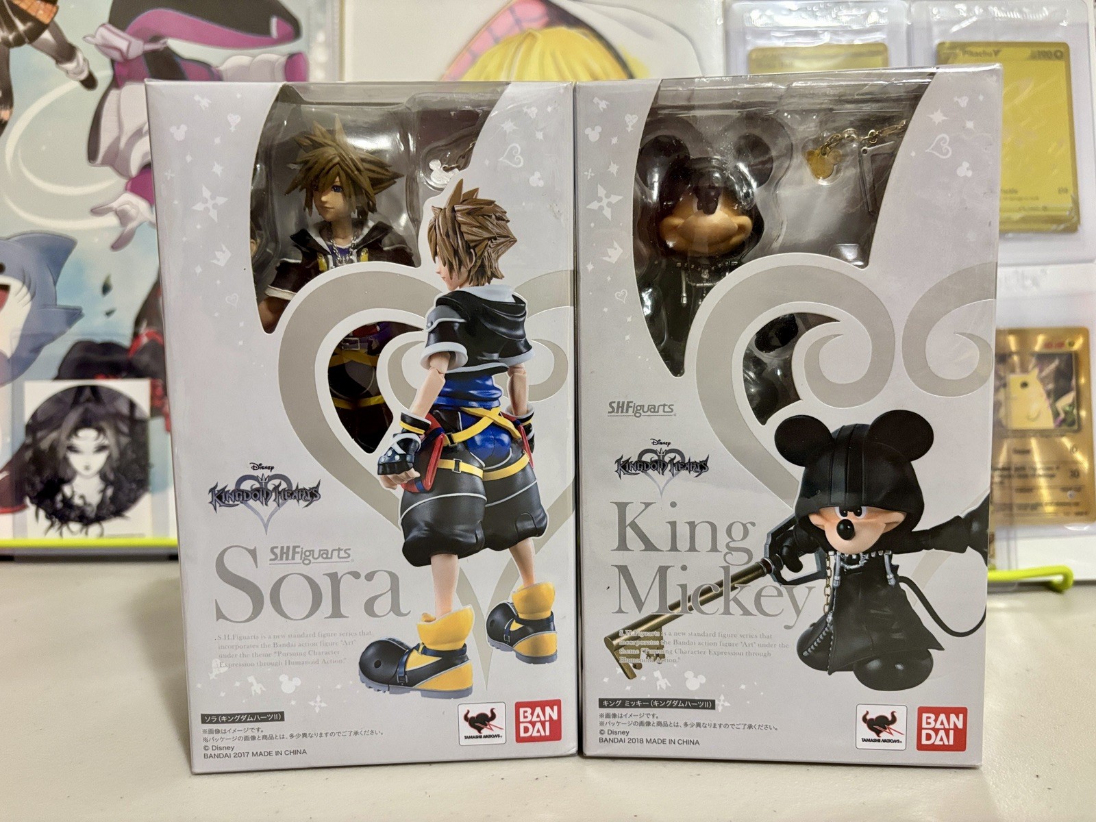 S.H. Figura de acción Figuarts Kingdom Hearts II Mickey & SORA Bandai nueva
