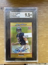 2007 Bowman Chrome Greg Olsen Gold Refractor Auto /50 Rookie Bears SSP